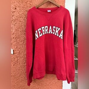 Vintage Nebraska Cornhuskers Football Russell Unisex Extra Large Spellout